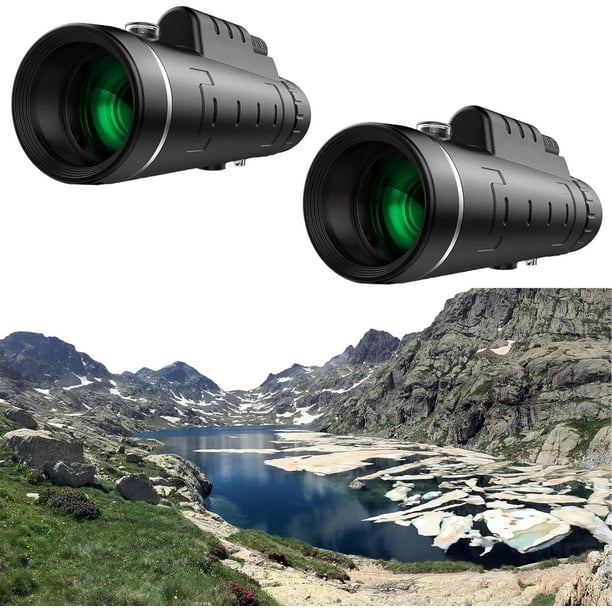 Telescopio monocular portátil, telescopio portátil de bolsillo monocular, monocular compacto, telescopio monocular portátil 40x60 de alta potencia, visión nocturna mini zoom telescopio para exteriores