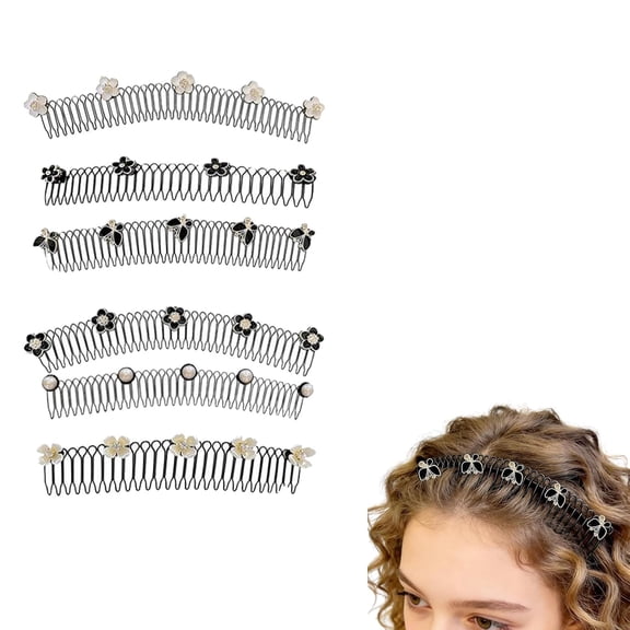 Invisible Hair Finishing Fixer Comb for Women, Lightweight Hair Insert Styling Tool for Secure Hold for Creating Neat Updos, Bangs and Tidy Hairstyles