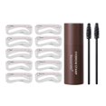thumbnail image 1 of Kit de Moldeado de Sellos para Cejas, Polvo de Rayita, Juego de Maquillaje Reutilizable, Impermeable, Un Paso para Mujeres - marron oscuro Sunnimix Sello de cejas, 1 of 8