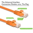 thumbnail image 2 of GearIT 10-Pack Cat6 Patch Cable, Cat 6 Ethernet Cable Snagless Flexible Soft Tab - Preimum Series - Orange, 2 of 6