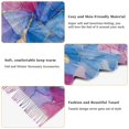thumbnail image 5 of FORMRS Womens Scarf Winter Soft Long Big Warm Shawls Wrap Tassel Scarves, Watercolor Blue Marble Pattern, 5 of 9
