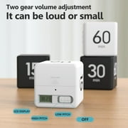Cube Timer, Time, Kitchen Timer Kids Timer for ADHD Productivity Workout Flip Timer Classroom for StudyTime Countdown Management Settings 15 20 30 60 Minutes