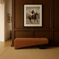 thumbnail image 3 of Meridian Furniture Alora Cognac Polyester Fabric Bench, 3 of 10