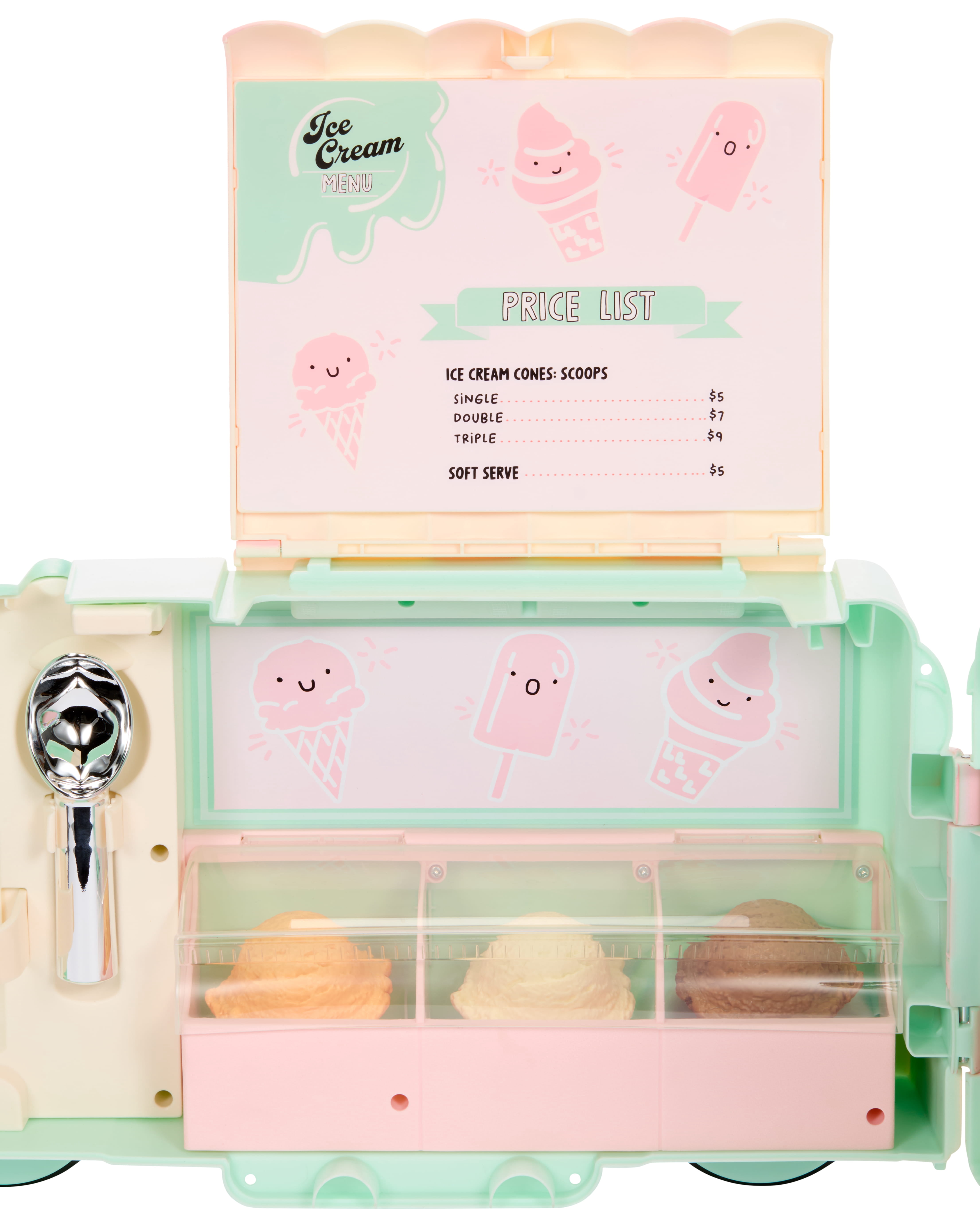 Little Tikes Sweet Spaces Ice Cream Scoot ‘n Serve Ride-On with Accessories