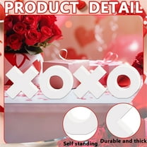 Valentines Day Decorations Heart Shaped Centerpiece, Standing Heart Decor for Desktop, Board Valentine Display Stand, Spring Home Decoration for Indoor Party Anniversary Wedding Decor E