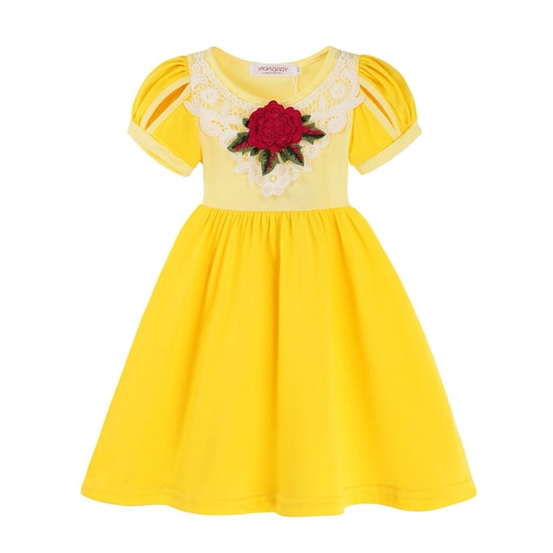 2022 verano niñas Encanto Charm Isabela vestido Mirabel disfraz princesa congelada Elsa Anna Cenicienta niños ropa fiesta de graduación Dress9-10T Gao Jinjia LED