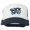 Navy White, variant on Back Off Embroidered Foam Mesh Cap - Maroon White OSFM
