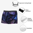 thumbnail image 3 of Pofeuu Fantasy Dragon In Cathedral Print Men’s Boxer Briefs, Moisture-Wicking Underwear, Regular,Trunk-XX-Large, 3 of 5