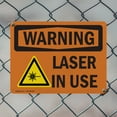 thumbnail image 5 of (2 Pack) Laser In Use OSHA Warning Sign 14 Inch X 10 Inch Plastic Sign, Weather Resistant, UV Protected for Workplace, Business, and Construction Site, Made in the USA, 5 of 8