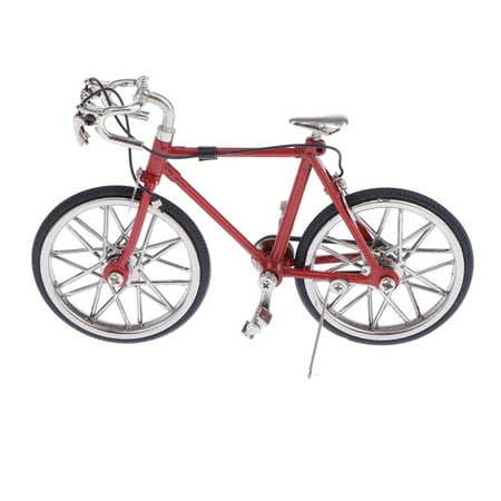 

1/16 Model Velodrome Racing Bike Toy Gift Desk Supplies Red as described