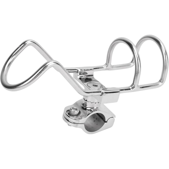 Huggegwe Support de Canne à Pêche, Clips de Support de Canne à Pêche Esthétique Finition Fine Acier Inoxydable 316 pour Canot CA919-103127