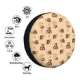 thumbnail image 5 of Rv Spare Tire Cover 15 inch - Brown Cartoon Snails Tire Covers for Trailers, Adjustable Camper Spare Tire Cover, 5 of 7