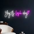 thumbnail image 2 of Handmadetneonsign Yay It's Lash Day Neon Sign, Yay It's Lash Day LED Light, Eyelashes Neon Light, 2 of 5