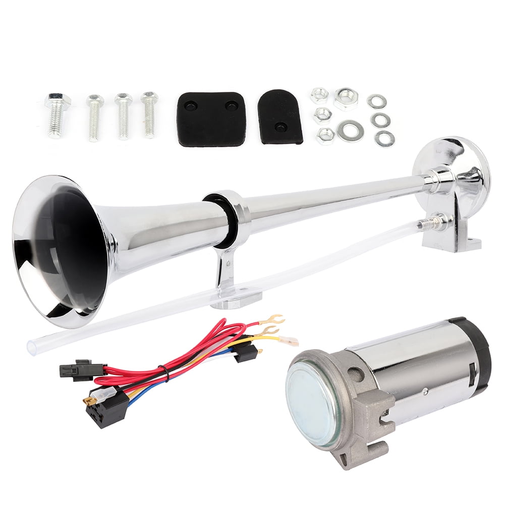 CCIYU 12V Air Horn 178db Loud Single Trumpet Air Horn Compressor Kit