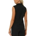 thumbnail image 3 of INSPIRE CHIC Sleeveless Blazer for Women's Business Casual Work Office Suit Vest Jacket M Black, 3 of 6