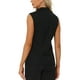 thumbnail image 3 of CHALECO SIN MANGAS INSPIRE CHIC para traje de oficina casual de negocios para mujeres, S Negro, 3 of 6