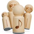 thumbnail image 1 of Music Eighth Note Rubber Stamp for Stamping Crafting Planners - 1/2 Inch Mini, 1 of 4