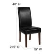 thumbnail image 5 of Flash Furniture Greenwich Upholstered Dining Chair, Black, 5 of 11