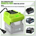 thumbnail image 3 of Cargadores Compactos de Batería de Herramienta Eléctrica Inalámbrica (Entrada de 110V para Makita 40V Charger), 3 of 7