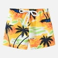 thumbnail image 2 of YDFCWXW Little Boys Swim Trunks UPF 50+ Toddler Beach Shorts Swimsuit Kids Quick Dry Swimwear (Yellow, 4-5 Years), 2 of 5