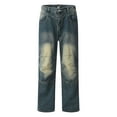 thumbnail image 1 of PEASKJP Stretchy Jeans for Women Distressed Slim Fit Ripped Denim Pants Comfy Stretch Skinny Jeans, Blue M, 1 of 5