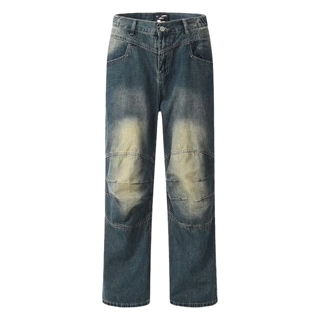 PEASKJP Stretchy Jeans for Women Distressed Slim Fit Ripped Denim Pants Comfy Stretch Skinny Jeans, Blue M