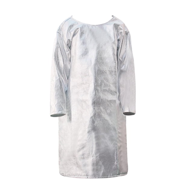 Delantal resistente al calor con pechera, resistente al fuego, para taller, antisalpicaduras y antiescaldaduras. Estilo B