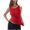 Red, variant on TKLPEHG Workout Tops for Women Fashion Basic Tank Summer Camisole Crew Neck Slim Sleeveless Tank Top (Hot Pink,L)
