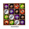 thumbnail image 3 of Kbndieu 16 Pcs Halloween Ball Ornaments for Tree, 2.4 Inch Halloween Witch Ghost Hanging Balls with Sequins, Halloween Tree Decorations for Party Hanging Decor, 3 of 6