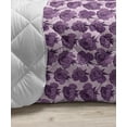 thumbnail image 3 of Floral Down Alternative Comforter, Grunge Look Curvy Ornament Leaves Tropical Wild Flower, Microfiber Quilt for All Season, 5 Sizes, Slate Blue Pink, by Ambesonne, 3 of 3