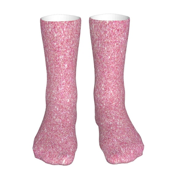 Xecao Glitter Print Fashion No Heel Casual Crew Socks Cushioned Breathable for Men Women - Moisture wicking,Not easy to fade Suitable for daily