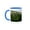 Blue/White, variant on 3drose, Ecuador, Orellana, Napo River. Tall Jungle Trees on the Rio Napo, 11oz Two-tone Green Mug