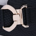 thumbnail image 5 of VISALY Belts for Women, Buckle Wide Women Belt Faux Leather Elastic Overcoat Belt Clothes Ornament, Stretch, Belts, Black, 5 of 9