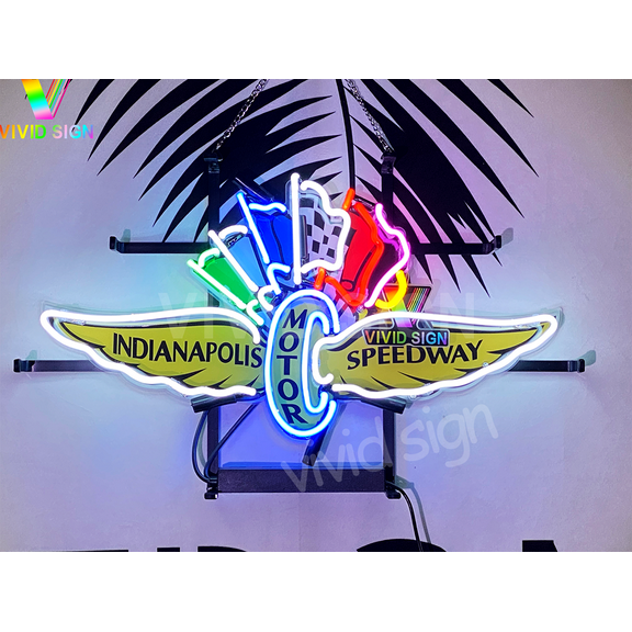 Queen Sense 20"x12" Indianapolis Motor Speedways Neon Sign HD Vivid Printing Handmade Artwork Neon Light 120IPMSV2VVD