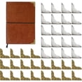 thumbnail image 1 of Queilt 40 Pcs, Coins en Fer Métallique Décoration Vintage Protecteurs d'Angle Rétro pour Livres Protecteurs d'Angle Vintage Décoration de Coins de Livres, 1 of 4