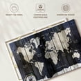 thumbnail image 6 of Elephant Stock Wood Texture World Map Wall Art - Horizontal Canvas Wall Art - Living Room Wall Decor - Map Canvas - Gray And Black Decor - 51" x 34", 6 of 8