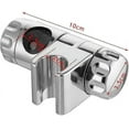 thumbnail image 3 of 25mm Chrome Shower Head Holder With Clasps For 25mm Shower Bar, 3 of 5