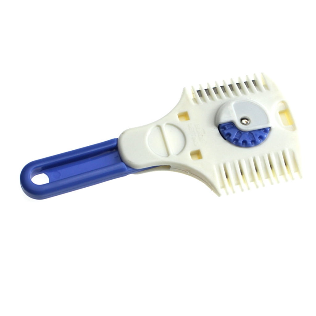Techinal Double Side Hair Razor Comb Adjustable Thinning Comb Haircut Scissors Razor Plastic Hair Comb Cutter Trimmer for Men Boys and Home Use Barber Hairstylist Accessories