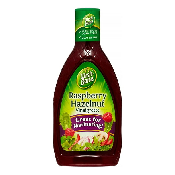 WishBone Salad Dressing Raspberry Hazelnut Vinaigrette 15 Fl Oz