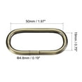 thumbnail image 2 of Uxcell 50x19mm Oval Buckles Iron Electroplating Bronze Tone 6 Pack, 2 of 4