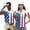 American Flag, variant on Binienty Brown Leopard Print Husband Wife Matching Shirts Stretchy Soft Golf Shirts for Women and Men Short Sleeve Quarter Zip Pullover for Workout Pickleball