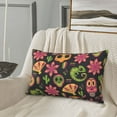 thumbnail image 2 of LNWH Rectangle Pillow Cover, Guitar Skull Aztec Cactus Cushion Covers Pillowcase for Couch Bedroom Sofa, 14"x20", 2 of 7
