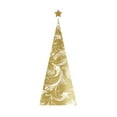 thumbnail image 2 of Robinson, Carol 14x24 White Modern Wood Framed Museum Art Print Titled - Gold Christmas Tree I, 2 of 4