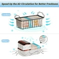 thumbnail image 3 of 6 Pack Freezer Organizer Bins(14.6‘’L X 7.1‘’W X 5.2‘’H), Stackable Chest Freezer Organizer for 7 Cu.FT Deep Freezer Sort Frozen Food, Deep Freezer Organizer Bins Easily w/Handle Add Storage Space, 3 of 7