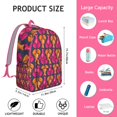 thumbnail image 4 of Starfish Coastal Cute Lobster Travel Backpack – Lightweight Canvas Bookbag with Marine Ocean Print, Comfortable Carrying, Anti-theft Multifunctional Features for Daily Commuting and Beach Trips, 4 of 4
