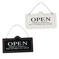 thumbnail image 3 of BRIGHTFUFU 2Pcs Hanging Open Closed Sign Synthetic Material White Inform Customers for Businesses, 3 of 7