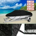 thumbnail image 5 of 20-22Ft Waterproof Boat Cover Trailerable Heavy Duty Pontoon Black Fit for V -Hull, Tri-Hull, Runabout, 5 of 7