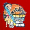 thumbnail image 5 of Wild Bobby, Betty Boop Endless Summer Beach the Dog Betty Boop Womens Long Sleeve T-Shirt, Red, Small, 5 of 5