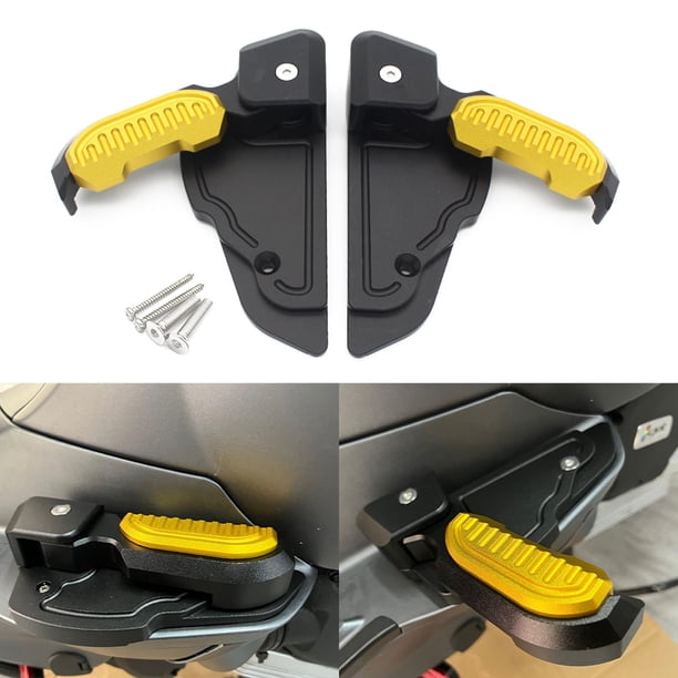 Reposapié Accesorio Plegable Reposapiés de Aleación de Aluminio para Motocicleta, Reposapiés Trasero, Reposapiés Aptos para Vespa Spr Amarillo Soledad Reposapiés plegables