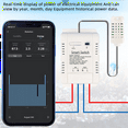 thumbnail image 5 of 3X Tuya WiFi Switch 3000W 16A Wireless Thermostat Temperature and Humidity Monitoring with Energy Consumption Monitor, 5 of 9